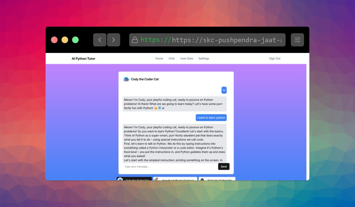 AI-Powered Python Tutor 🐍🤖